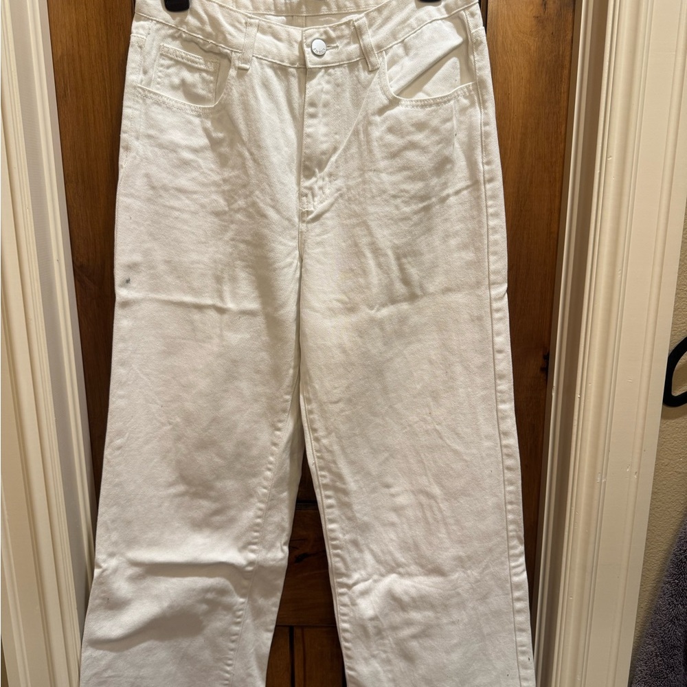 SHEIN White Denim Jeans